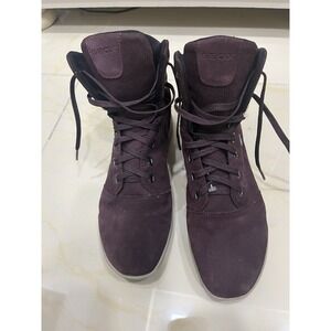 Geox Respira‎ Men Burgundy High Top Sneakers Boots Net Breathing System 10